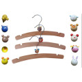 Kids Wooden Hanger with Plastic Animals